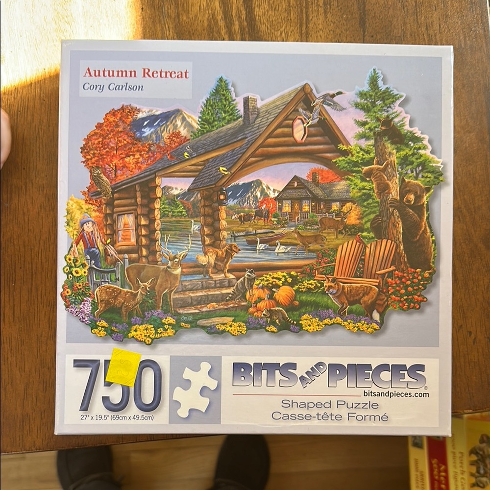 Autumn Retreat Shaped Puzzle - Orange / Brown Bits and Pieces